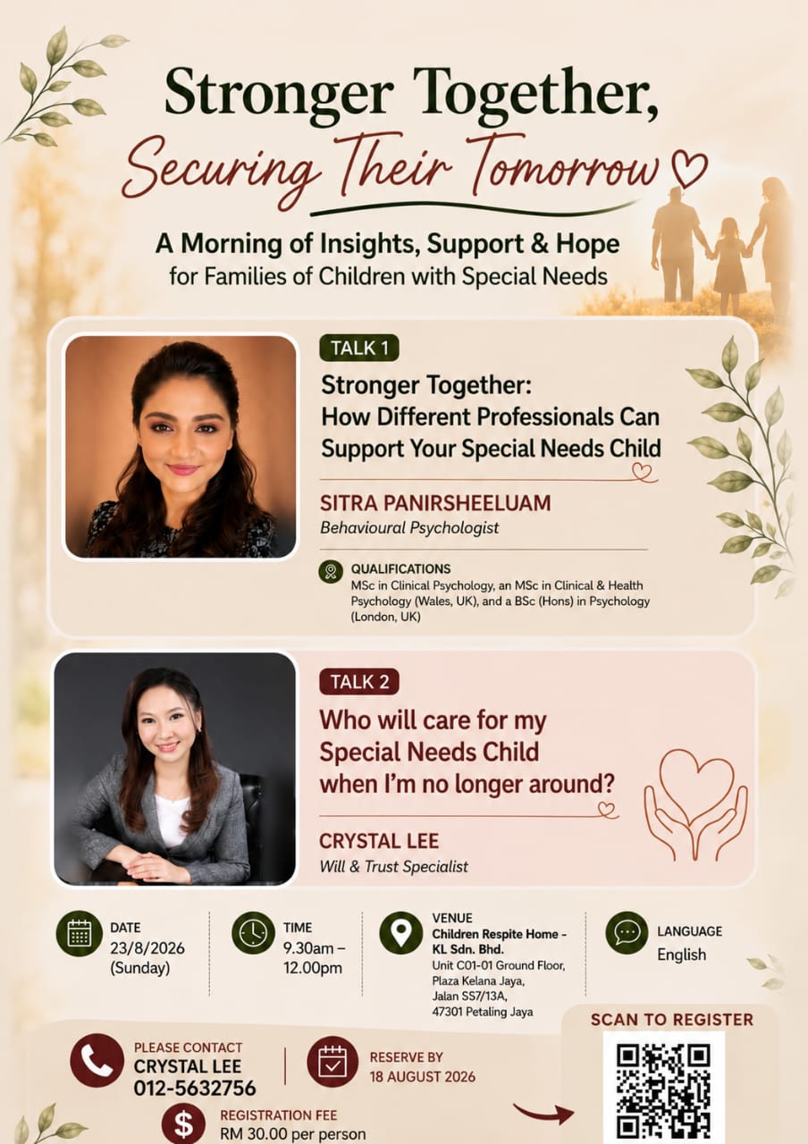 Children Respite Home event poster